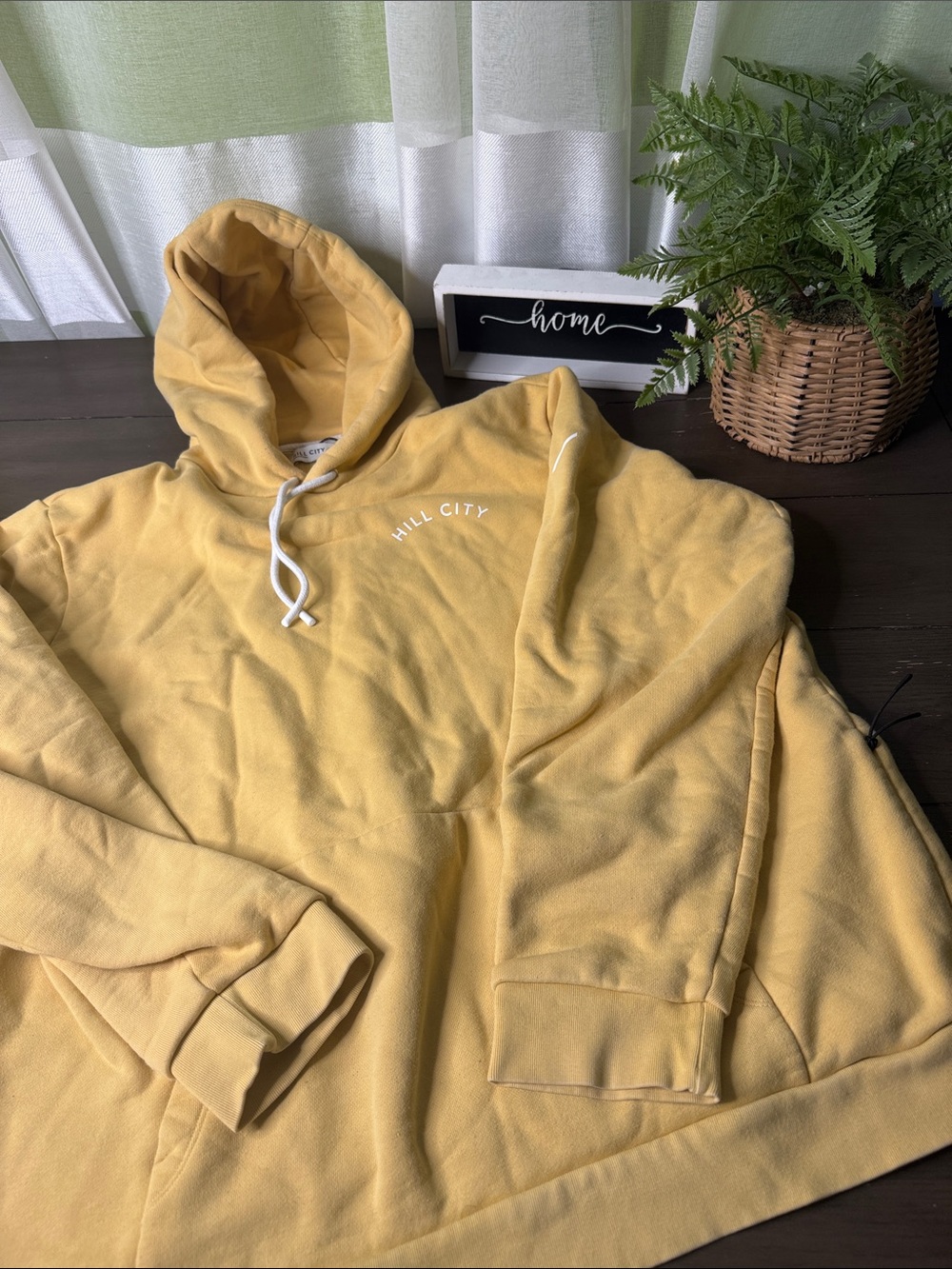 Hill City Men's Yellow Hoodie